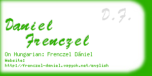 daniel frenczel business card