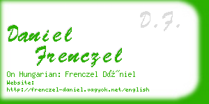 daniel frenczel business card